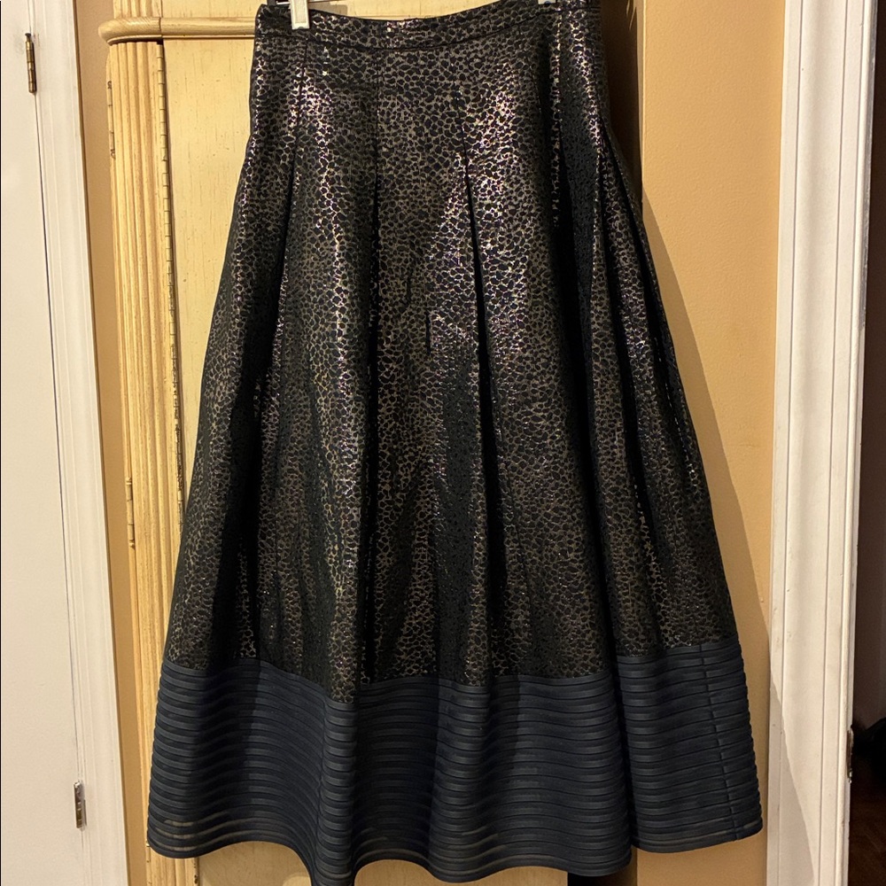 SACHIN + BABI SKIRT / Black Metallic Skirt